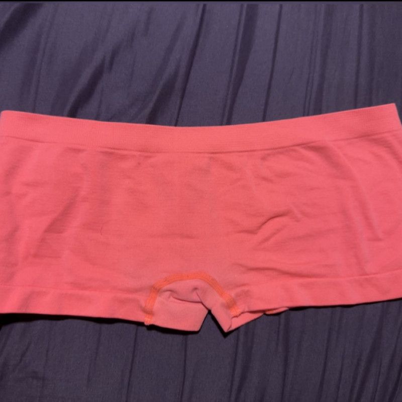 neon pink cheeky boyshort panties 2 day wear