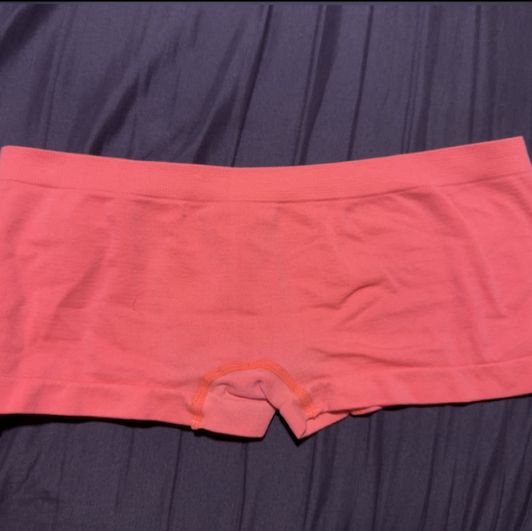 neon pink cheeky boyshort panties 2 day wear