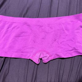 neon purple cheeky boyshort panties 2 day wear