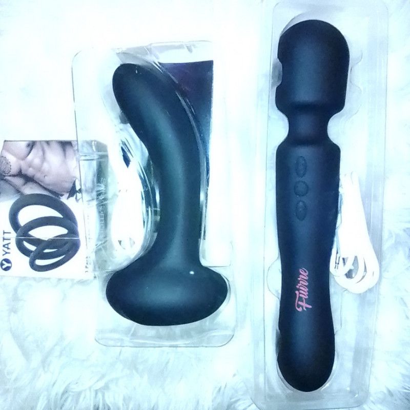 Black on Black Vibrators and cock Ring