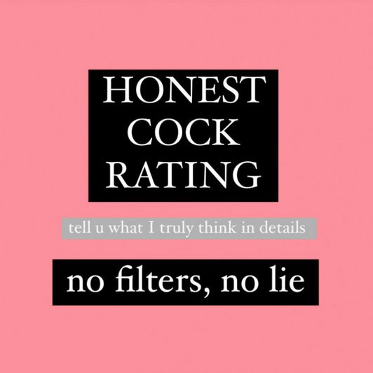 honest cock rating