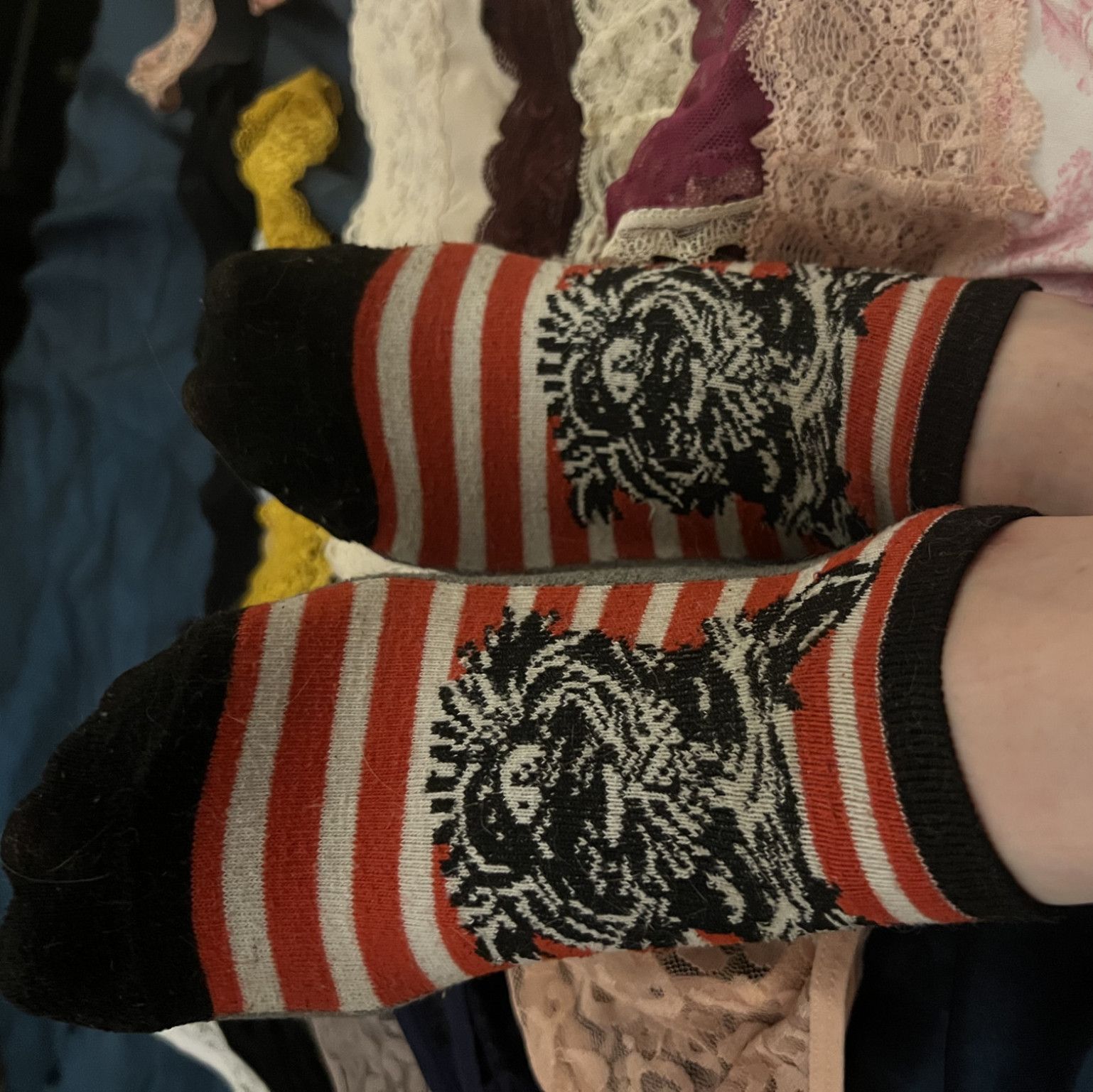 Striped doggy socks