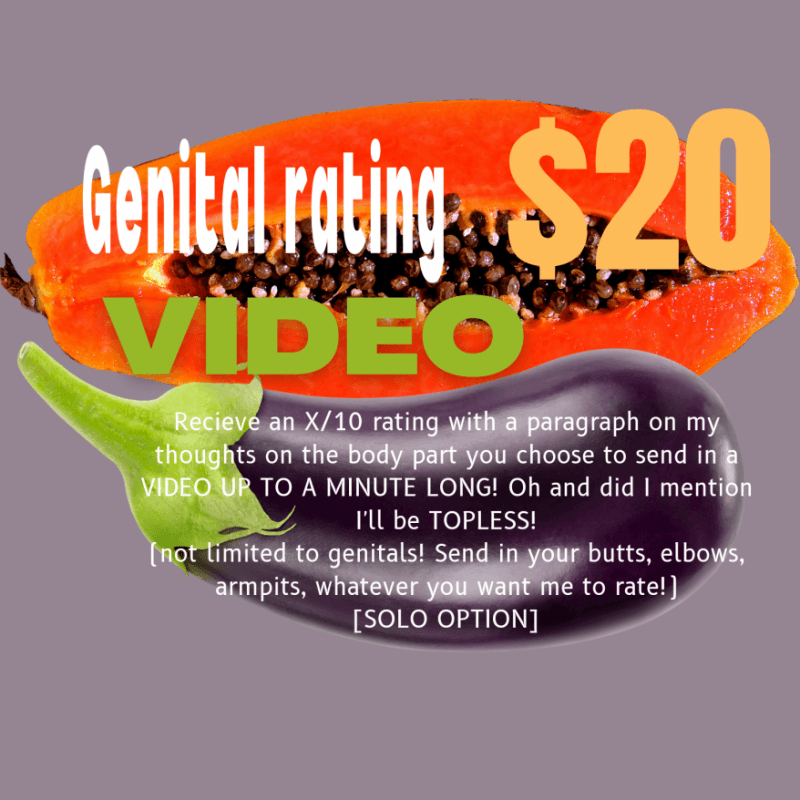 Genital rating: topless video