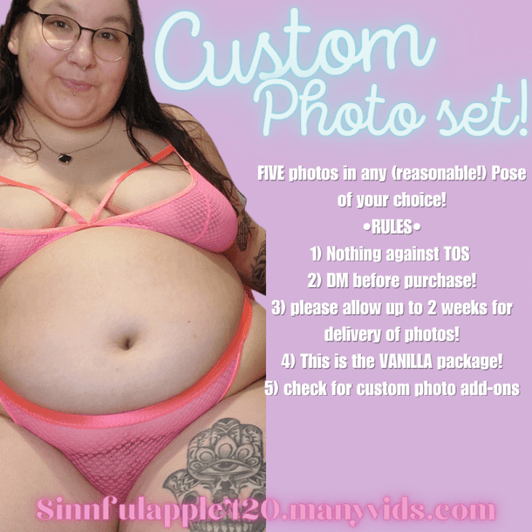 Custom photo set 5 photos