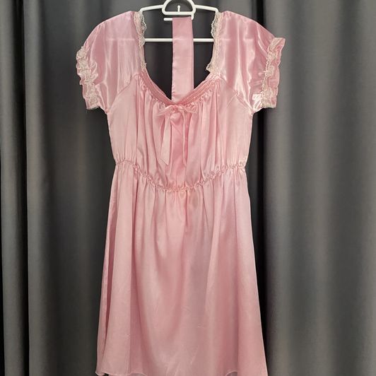 SissyKanisa used pink satin dress