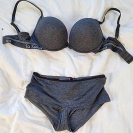 Grey Bra and Panty Set