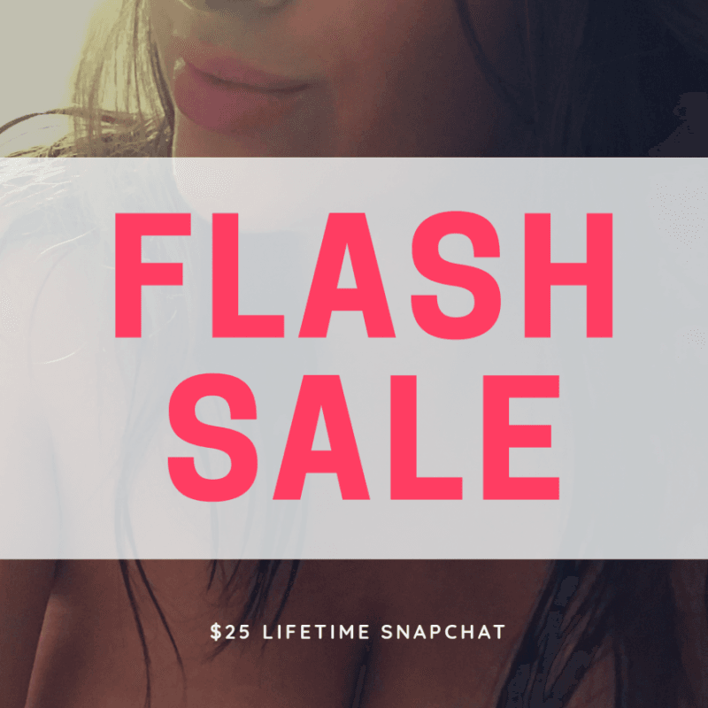 FLASH SNAPCHAT SALE