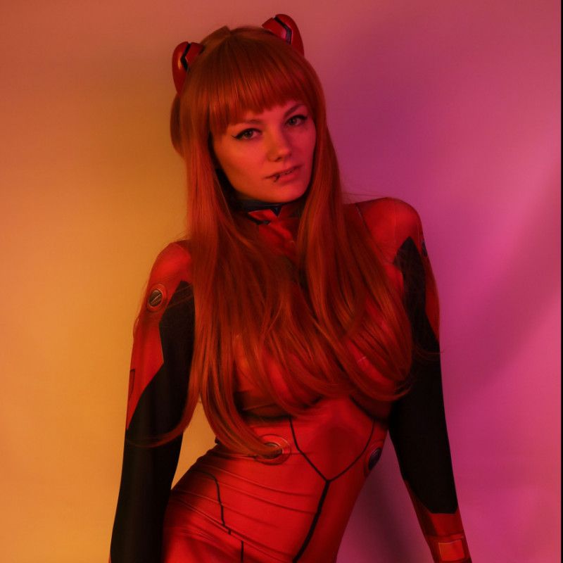 Asuka Cosplay Glass Dildo Photo Set