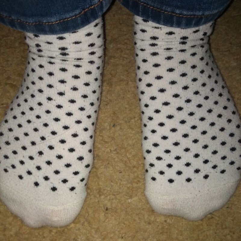 Polka Dot Socks and Shoes