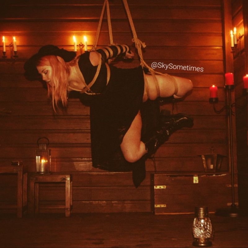 Halloween Witch Rope Bondage Suspension