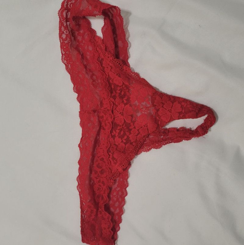 Red Lace Thong