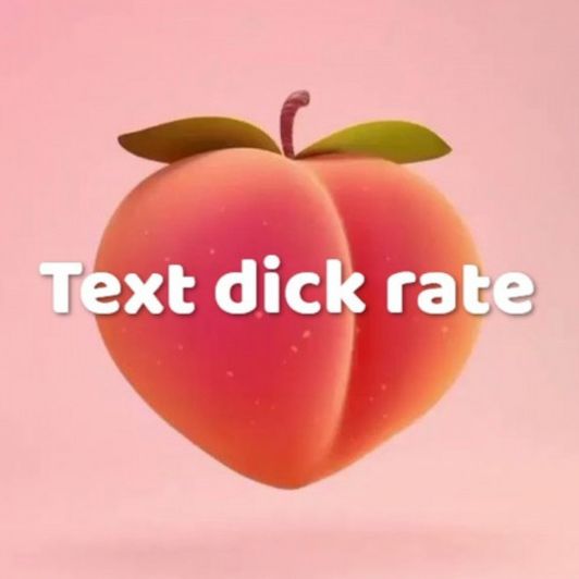 Text detailed dick rating