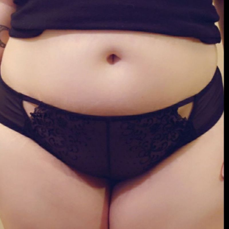 Black and Velvet Lace Panties