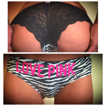 Love Pink Zebra print panties