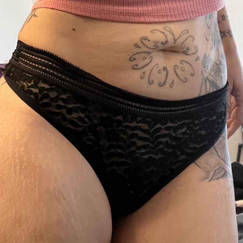 Thong Panties Black Lace