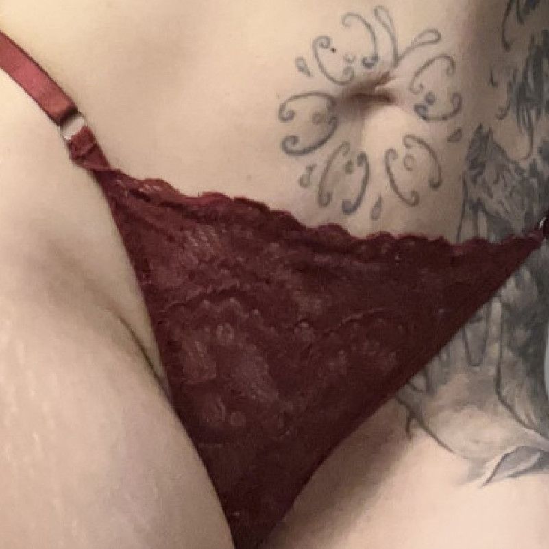 Maroon Lace Panties