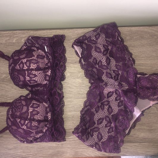 Sexy Purple Bra and Panty Set