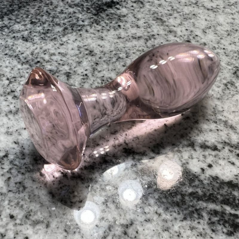 Glass butt plug