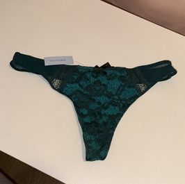 Brand new worn just for you green laced thong