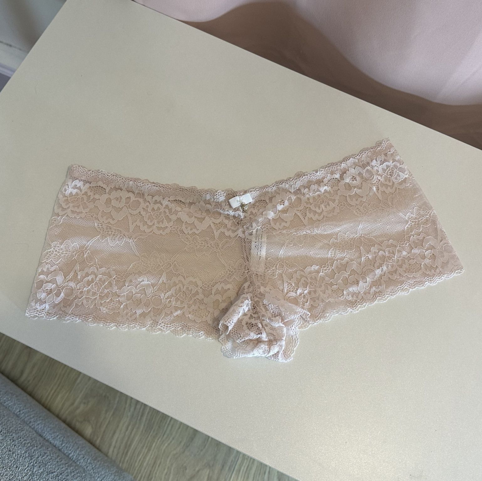 Worn Ann summers laced French knickers