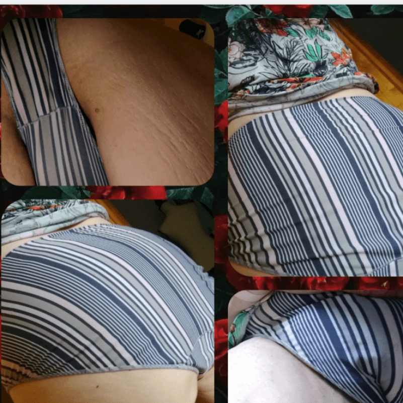 Hanes multi striped granny panties