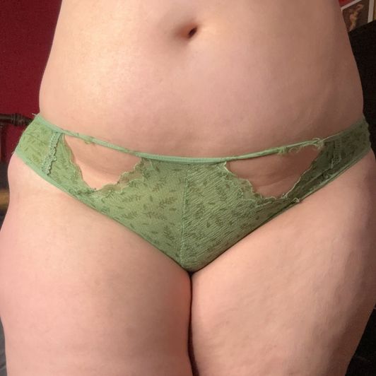 Green Cutout Panties