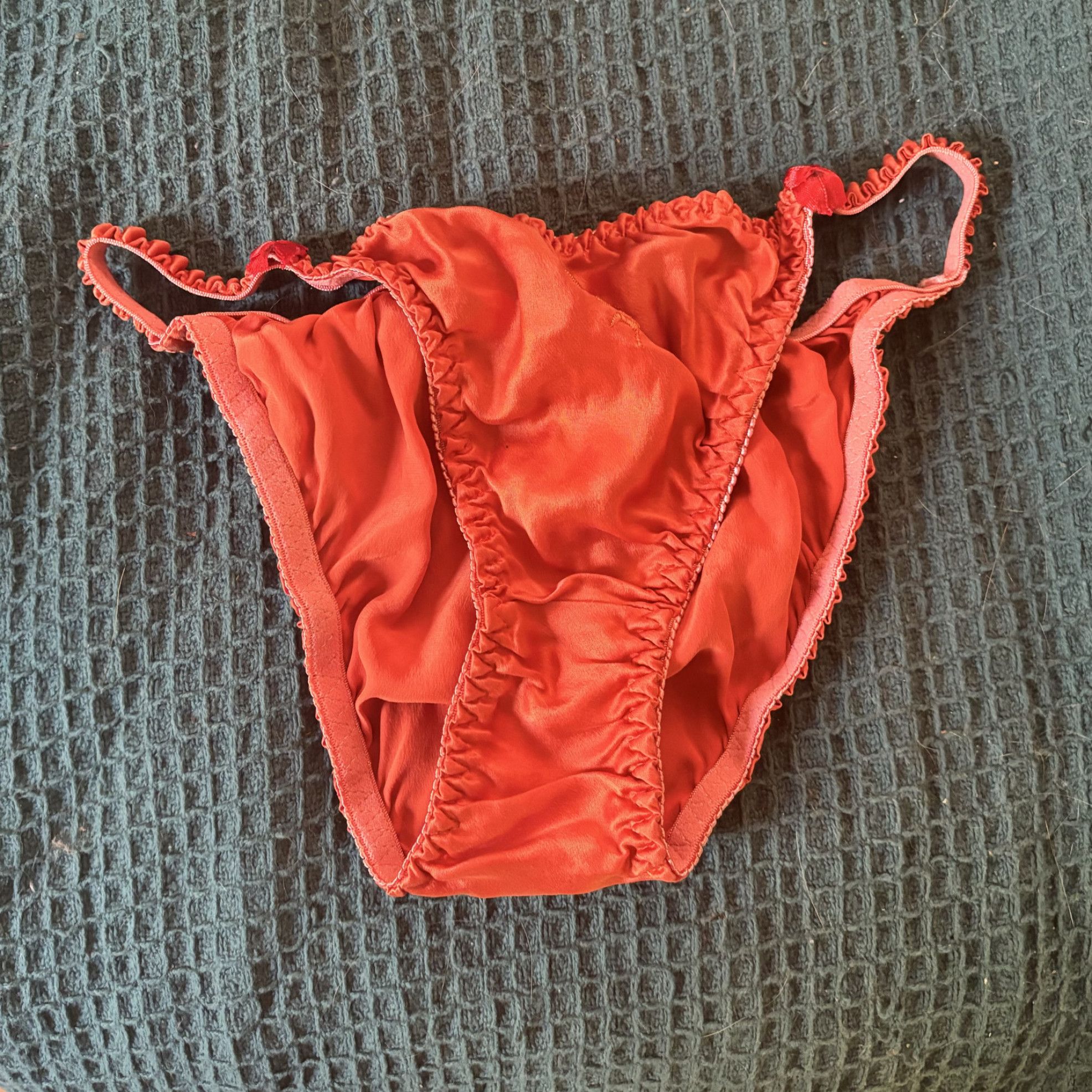 Orange Satin Panties