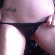 Black Lace Thong