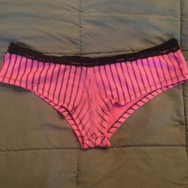 Pink and Black Pin Stripped cheeky style