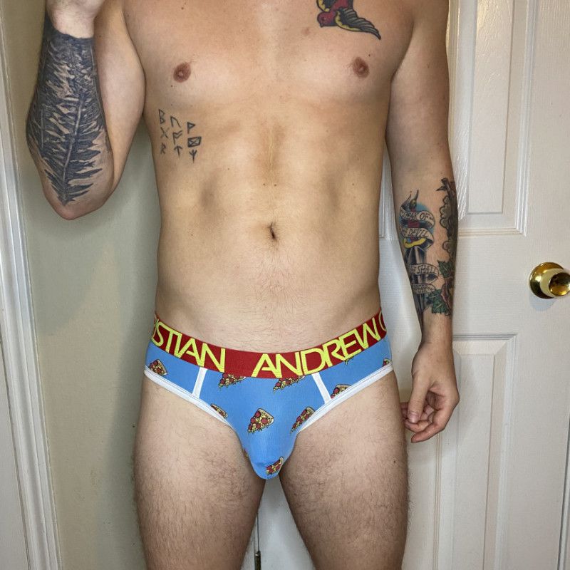 Pizza print christian Andrew underwear