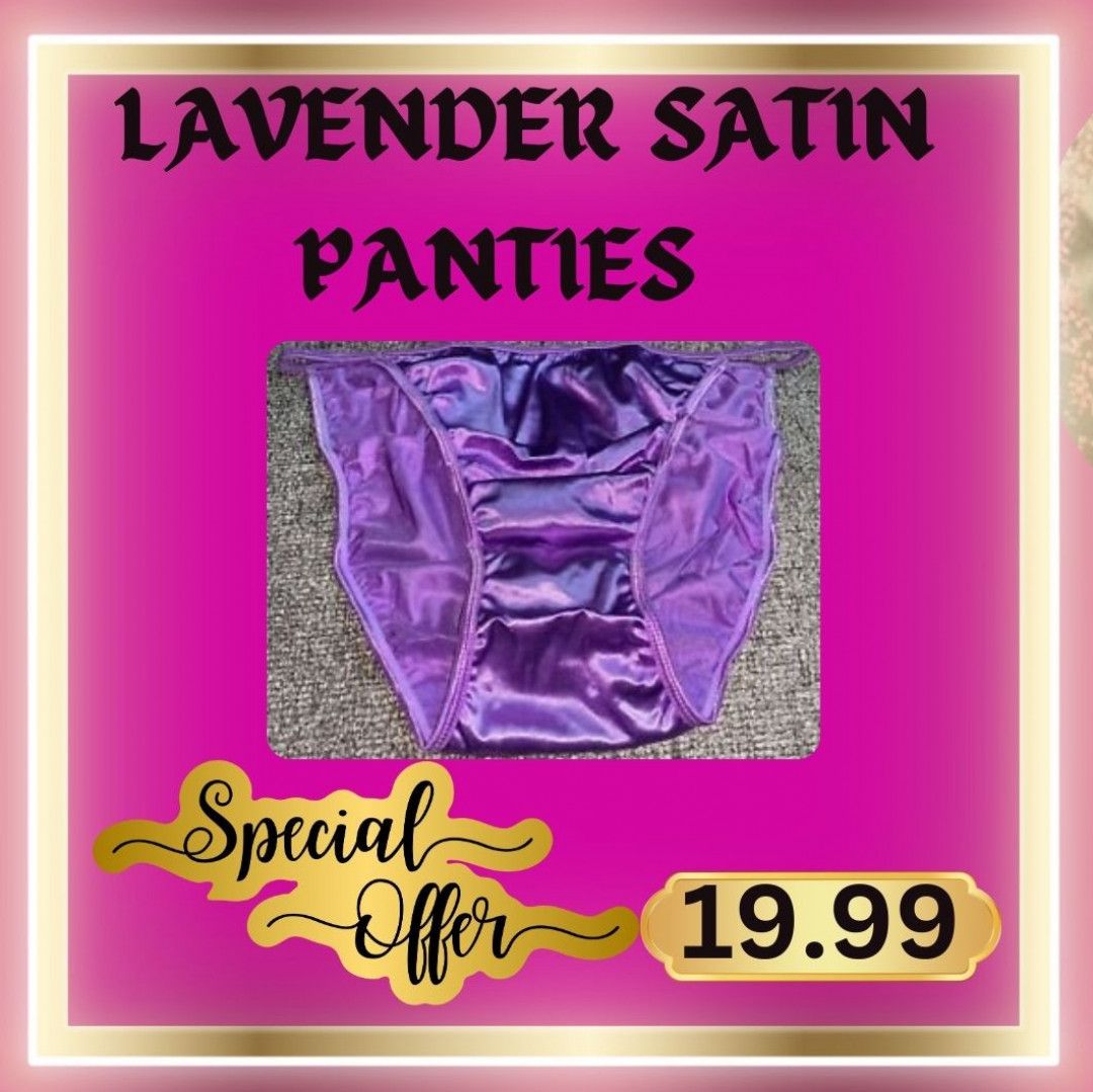 WORN LAVENDER SATIN PANTIES