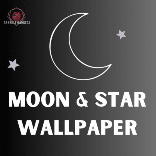 Moon and star wallpaper