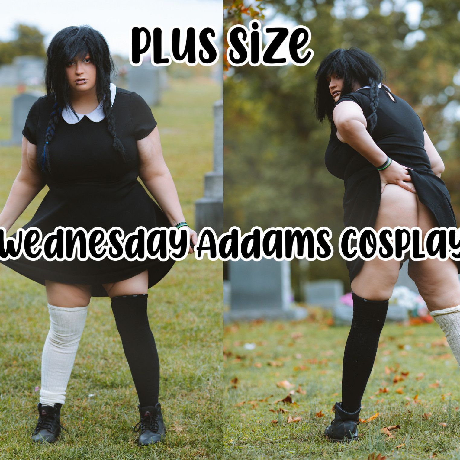 BBW HD Wednesday Addams Cosplay