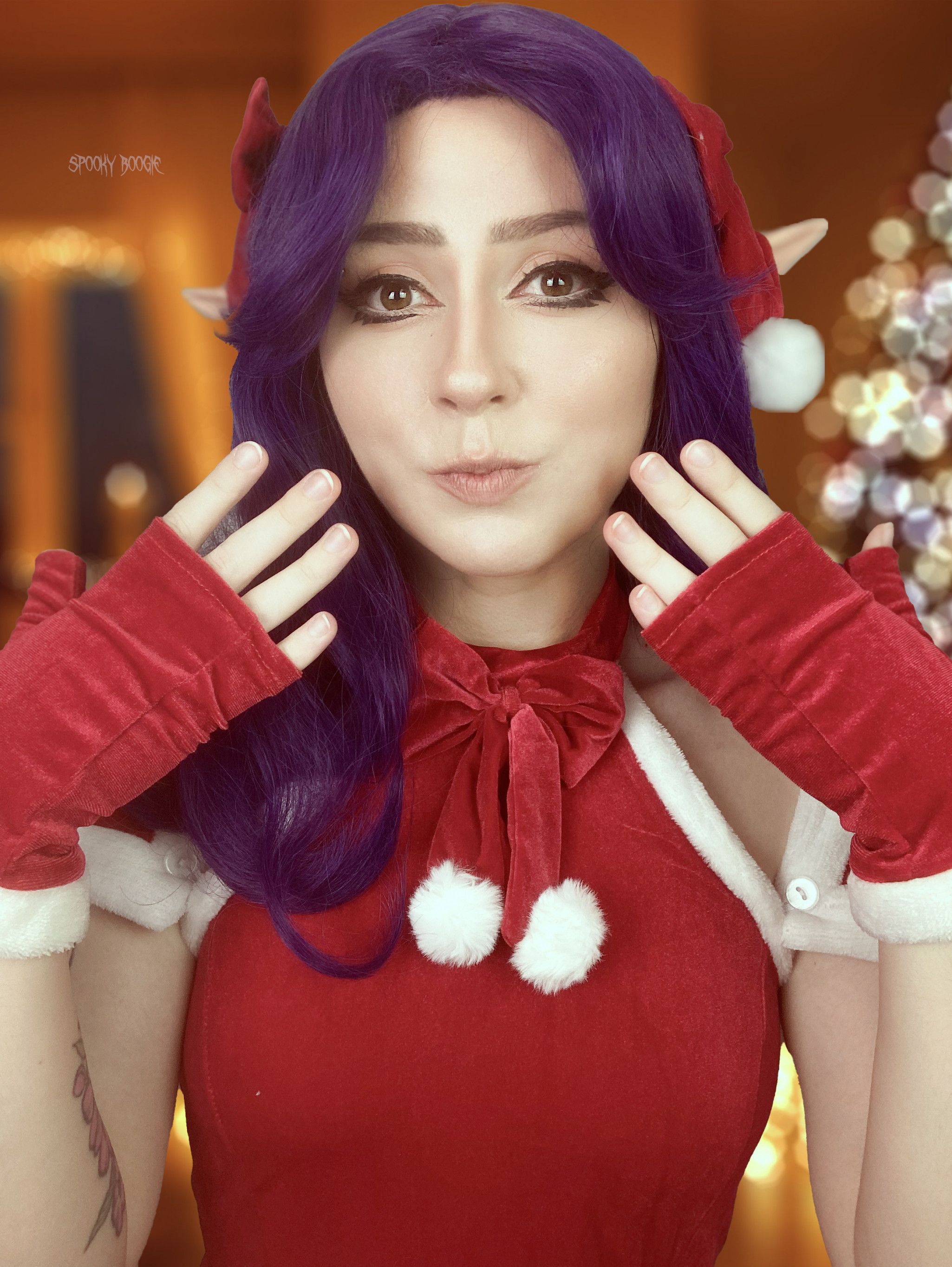 Christmas Elf Misato Katsuragi from anime Evangelion