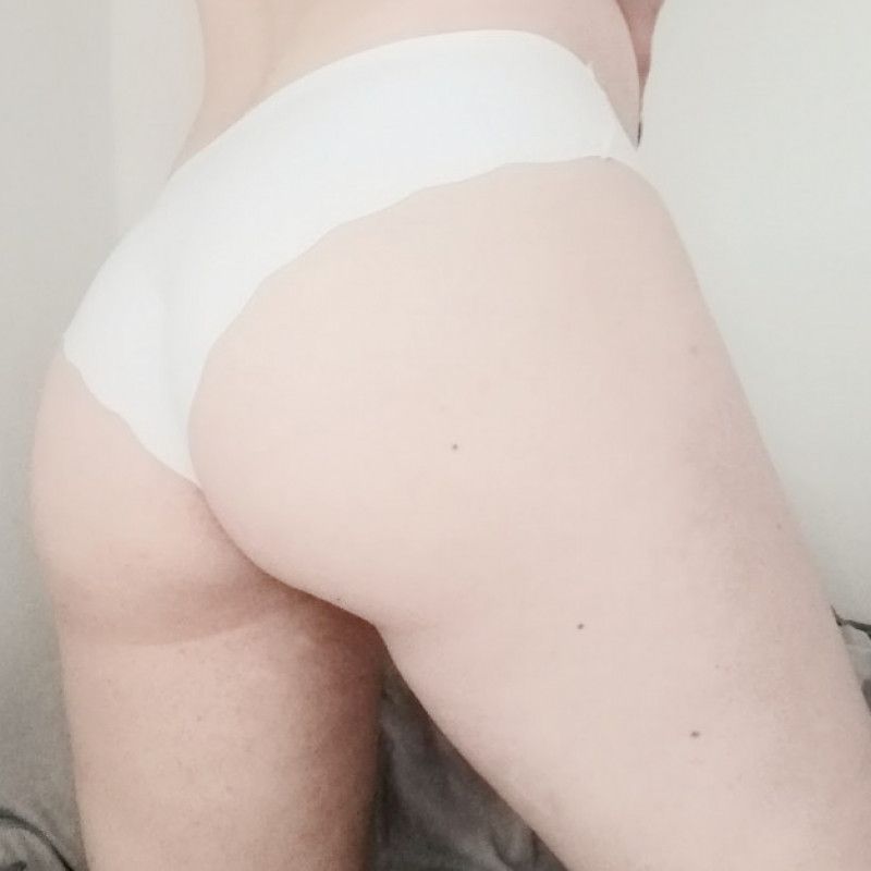 worn white panties