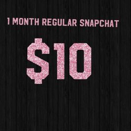 1 month regular snapchat