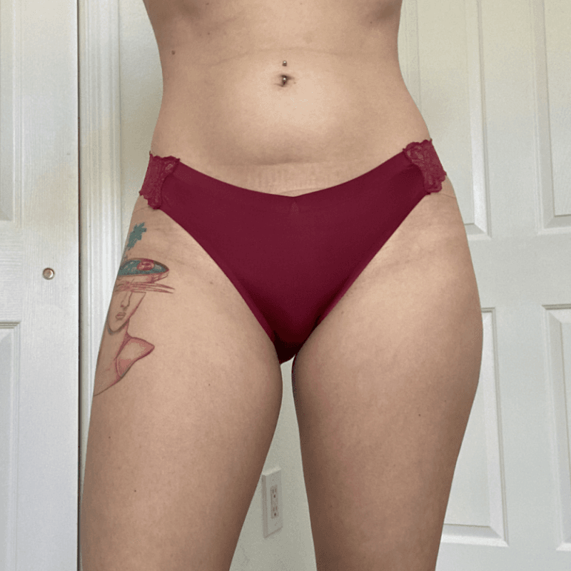 soft red panties