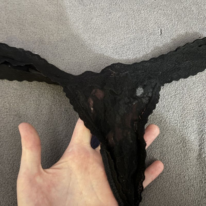 Black Victorias Secret Thong