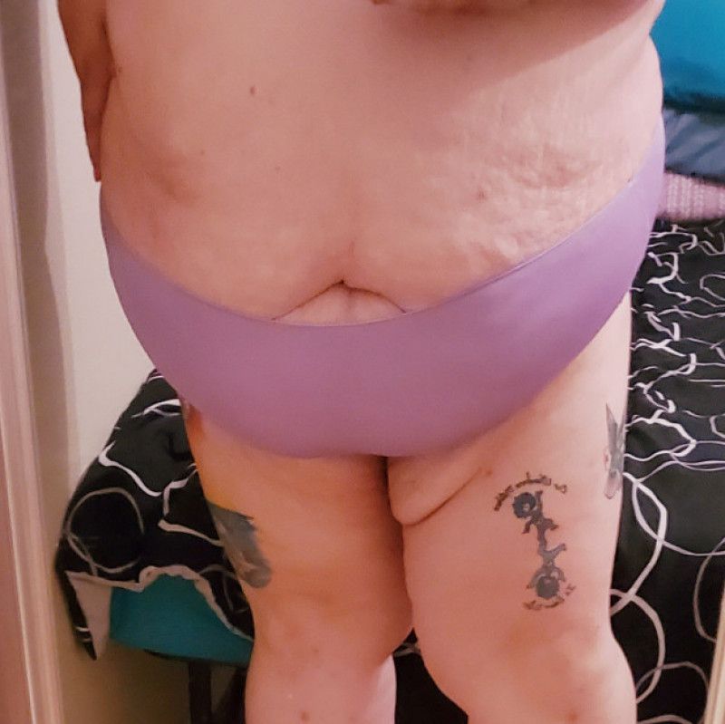 Purple microfiber panties