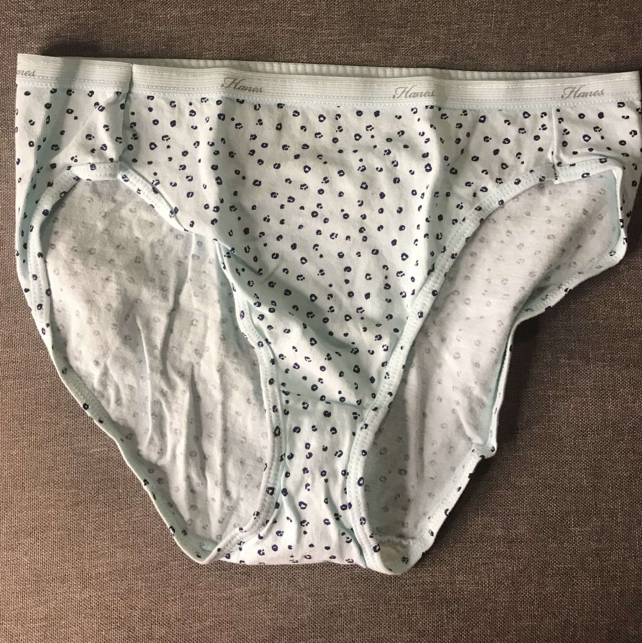 Hanes Blue undies with spots!