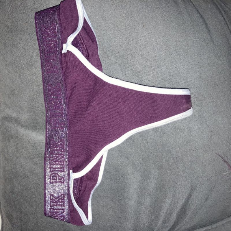 Purple thong smells like my sweet pussy