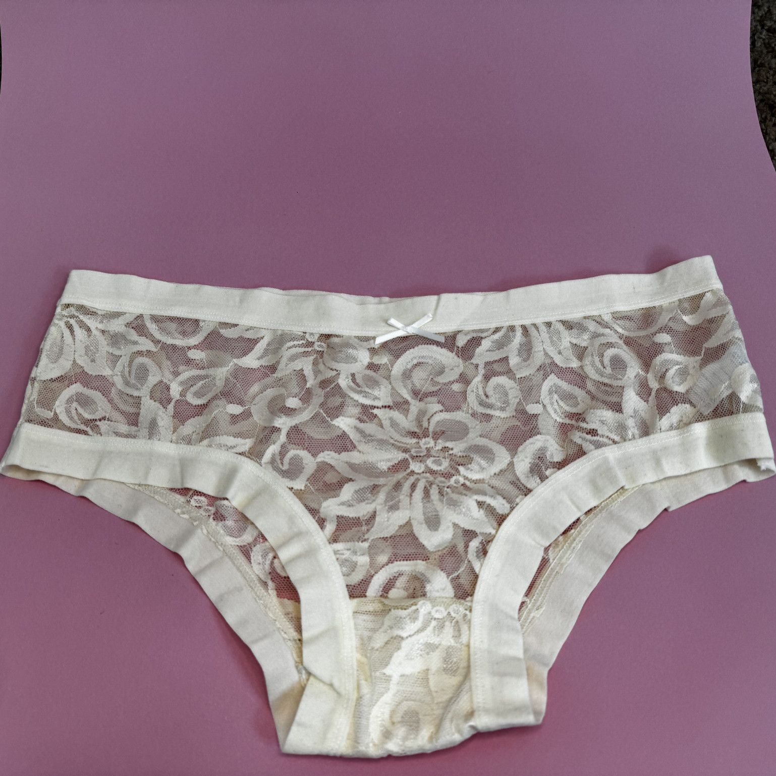 Nude Sheer Flower BoyShorts