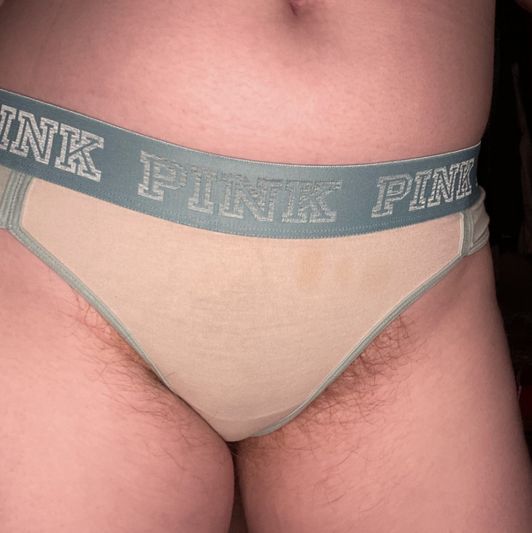 Pink Brand Blue Thong