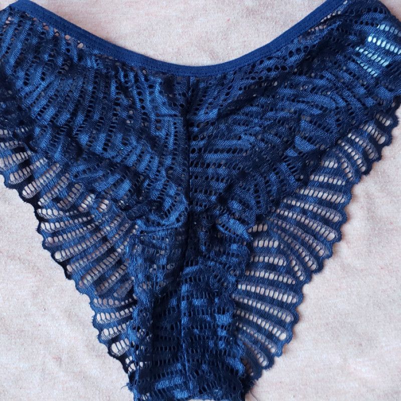 Strange Navy Blue Panties