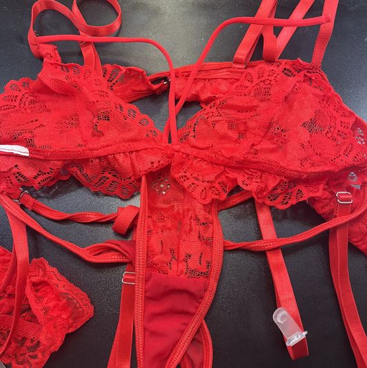 Red Lace Lingerie set