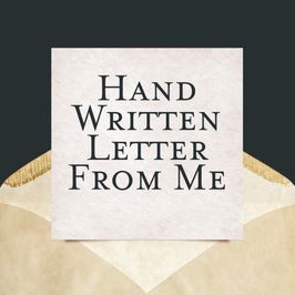 Handwritten Letter From Me