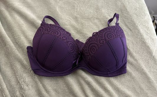 Purple pushup bra