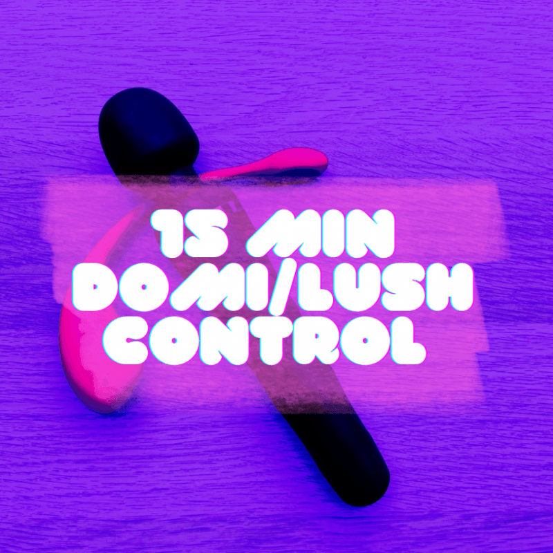 Lovense Toy Control: 15 mins