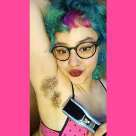 Armpits shave: video and photo pack