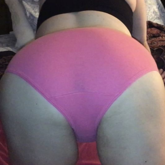 Pink panties I came in